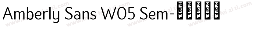 Amberly Sans W05 Sem字体转换